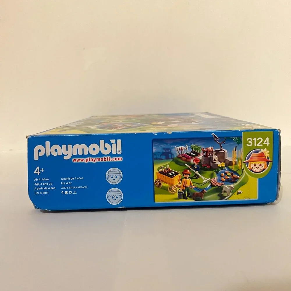 Playmobil Lot Farm Super Set 3124, Children’s Pony Wagon 3118, & Milk Maid 3007